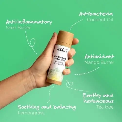Lemongrass Tea Tree Natural Deodorant Stick Lemongrass Tea Tree Natural Deodorant Stick