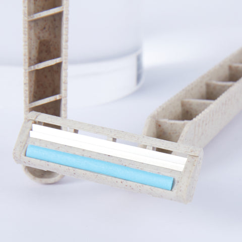 Wheat Straw Disposable Razors - Pack of 5 or 10 Wheat Straw Disposable Razors - Pack of 5 or 10