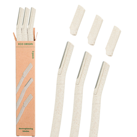 Wheat Straw Face Razor for Women 3 Pack - White