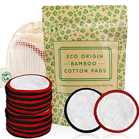 Makeup Remover Cotton Pads For Facial - Red & Black
