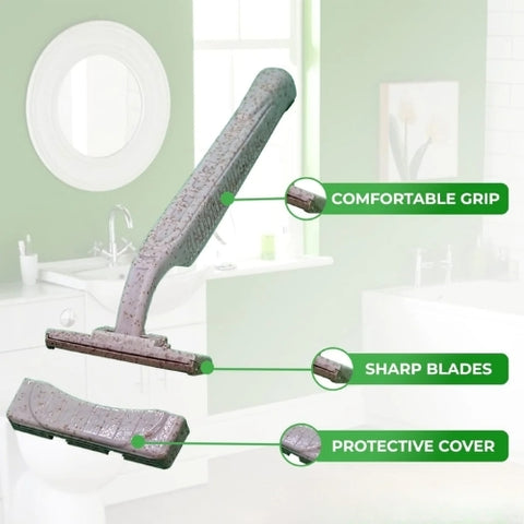 Wheat Straw Disposable Safety Razors for Men and Women - 10 Pack - Eco ...