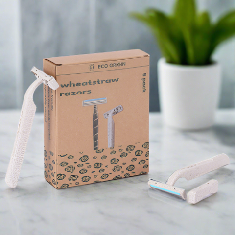 Wheat Straw Disposable Safety Razors 5 Pack