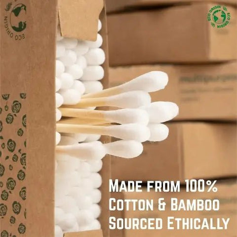 Bamboo Cotton Ear Buds 400 Pack