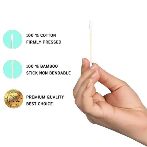 Bamboo Cotton Ear Buds 400 Pack